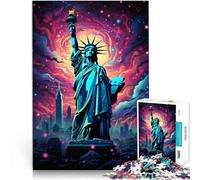 Puzzle da 1000 pezzi per adulti Statua della Libertà Decorazione per la casa 26 x 38 cm, intera famiglia per adolescenti dai 14 anni in su