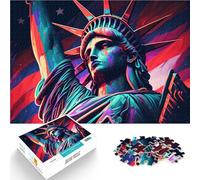Puzzle da 1000 pezzi per adulti Statua della Libertà Difficile da completare ma divertente e umoristico Decorazioni e regali unici per la casa 75x50cm