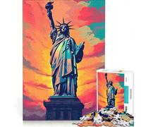 Puzzle da 1000 pezzi per adulti Statua della Libertà gioco interattivo migliora la memoria collezione d'artista belle arti 50x75cm
