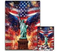 Puzzle da 1000 pezzi per adulti Statua della Libertà Puzzle in cartone per 14+ anni Difficile da completare ma divertente e umoristico Regalo di compleanno 26X38CM