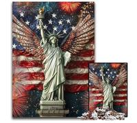 Puzzle da 1000 pezzi per adulti Statua della Libertà Puzzle in cartone per regali di decorazione per la casa, giocattolo stimolante per la famiglia Perfetto per le serate di gioco 26X38CM