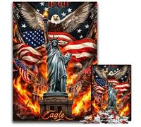 Puzzle da 1000 pezzi per adulti Statua della Libertà Puzzle in legno Decompressione Giocattolo educativo intellettuale Ottimo regalo per adulti Adolescenti 50X75CM