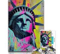Puzzle da 1000 pezzi per adulti Statua della Libertà, puzzle per adolescenti, regalo di compleanno, regali, arte murale per età 14 anni in su 50x75cm