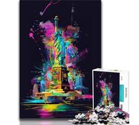 Puzzle da 1000 pezzi per adulti Statua della Libertà Puzzle per adolescenti Sfida di intelligenza cerebrale Giocattoli avvincenti per la decorazione della casa 75x50cm