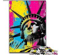 Puzzle da 1000 pezzi per adulti, Statua della Libertà, regalo educativo per l'apprendimento, ideale come regalo per tutta la famiglia (dimensioni 26x38cm)