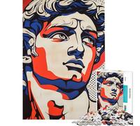 Puzzle da 1000 pezzi per adulti statua di David stile Pop Art sfida educativa di analisi e logica giocattolo educativo per ragazzi dai 14 anni in su 50x75cm