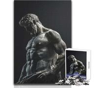 Puzzle da 1000 pezzi per adulti, statua di Ercole stoico, rilassante, dolce svago, taglio fine e liscio, giocattolo artigianale, dimensioni 38x52cm