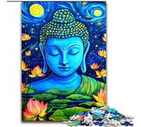 Puzzle da 1000 pezzi per adulti, statue di Buddha, puzzle da 1000 pezzi, gioco di attività per famiglie per adolescenti, rompicapo impegnativo (dimensioni 50x75cm)
