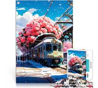 Puzzle da 1000 pezzi per adulti Stazione ferroviaria Giocattolo educativo intellettuale decomprimente perché è ideale come regalo per tutta la famiglia 38x26cm