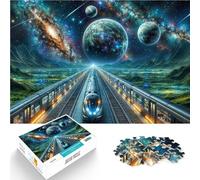 Puzzle da 1000 pezzi per adulti Stazione Galattica Antistress Vacanza in patria Uccidere il tempo Migliorare l'amore tra le coppie 52x38cm