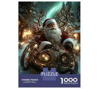 Puzzle Da 1000 Pezzi Per Adulti Steampunk Santa Claus Puzzle Per Adulti Gioco Rompicapo Difficile Sfida Educativa Difficile 38x26cm/1000pcs