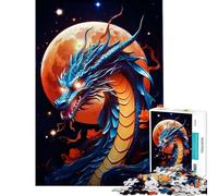 Puzzle da 1000 pezzi per adulti Stellar Dragonfire Aiuta ad allenare il cervello Migliora la memoria Gioco educativo per maggiori di 14 anni Gioco di puzzle offerto 50x75cm