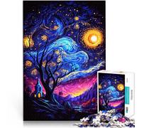 Puzzle da 1000 pezzi per adulti Stelle della notte danzante Allena il tuo cervello e le tue mani Gioco educativo per compleanno e Natale 38x26cm