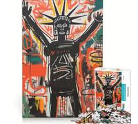 Puzzle da 1000 pezzi per adulti stile Liberty Basquiat gioco educativo difficile e stimolante collezione d'artista belle arti 38x26cm