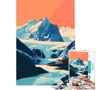 Puzzle da 1000 pezzi per adulti stile minimalista Alaska Art sfida per l'intelligenza e il cervello giocattolo avvincente giochi divertenti attività per la famiglia regalo di Babbo Natale segreto