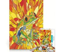 Puzzle da 1000 pezzi per adulti stile Pop Art Rana Cubismo gioco impossibile impegnativo da completare ideale come regalo 38x26cm