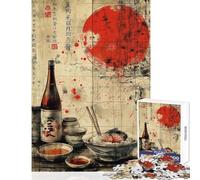 Puzzle da 1000 pezzi per adulti stile retrò giapponese ramen gioco impossibile ideale per le vacanze a casa per passare il tempo un giocattolo educativo che rafforza l'amore tra le coppie (38x26cm)