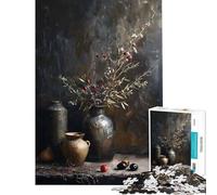 Puzzle da 1000 pezzi per adulti stile rustico ideale per compleanni e Natale gioco rompicapo a tempo adatto a partire dai 14 anni (50x75cm)