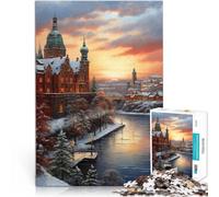Puzzle da 1000 pezzi per adulti “Stoccolma Svezia Natale” Fatto di carta，per età 14+ Giocattoli da regalo per la famiglia Regalo di opere d'arte。misurare：26x38cm/10.24 x 14.96pollice