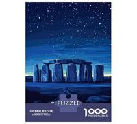 Puzzle Da 1000 Pezzi Per Adulti Stonehenge Night Sky Puzzle Per Adolescenti Gioco Rompicapo Migliora La Memoria Sfida Educativa 52x38cm/1000pcs