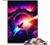 Puzzle da 1000 pezzi per adulti, storia di astronavi, in legno, ideale per divertimento in famiglia, relax e regali di Natale, 50x75cm, festa di compleanno per uomini e donne