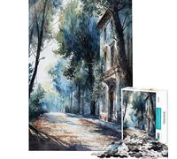 Puzzle da 1000 pezzi per adulti Strada della Città Vecchia gioco rompicapo per adulti migliora la memoria ideale come regalo (Dimensioni 38x26cm)