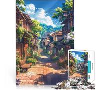 Puzzle da 1000 pezzi per adulti Strada illuminata dal sole in Giappone Giochi educativi Ogni pezzo è unico - Gioco divertente e stimolante per tutta la famiglia 38x26cm