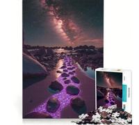 Puzzle da 1000 pezzi per adulti, Strada Incantata sulla Spiaggia, Giocattolo Educativo, Difficile e Sfida, Lista dei Desideri con Babbo Natale 38x26cm