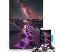 Puzzle da 1000 pezzi per adulti, Strada Incantata sulla Spiaggia, Gioco Impossibile, Attività Divertenti da Fare a Casa, Regalo di Natale o Compleanno 38x52cm