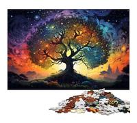 Puzzle da 1000 pezzi per adulti strano e colorato mondo albero regalo per famiglie antistress sfida difficile puzzle da 1000 pezzi (38x26 cm)