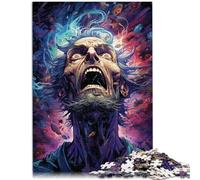 Puzzle da 1000 pezzi per adulti "Strano età uomo" puzzle regalo 50 x 75 cm con poster e quiz per bambini di 14 anni