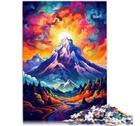 Puzzle da 1000 pezzi, per adulti, strano scoppio vulcanico, decorazione per la casa, promuove l'amore tra coppie, adatto per bambini e ragazzi dai 14 anni, 26 x 38 cm