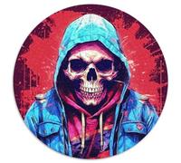 Puzzle da 1000 pezzi per adulti Street Cred Skull in cartone, regalo perfetto per compleanni, feste e decorazioni per la casa (67,5x67,5cm)