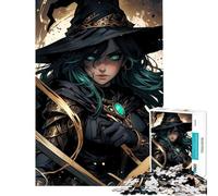 Puzzle da 1000 pezzi per adulti Strega Oscura con Spade Divertimento a Casa Gioco Rompicapo per le Vacanze a Casa Adatto a Persone dai 14 anni in su (38x52cm)