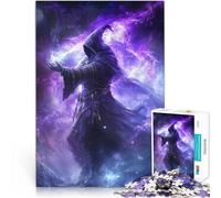 Puzzle da 1000 pezzi per adulti Stregone Oscuro nella Tempesta Cosmica Giocattoli educativi con poster abbinato e foglio di quiz 52x38cm