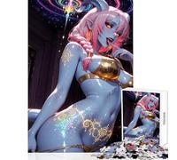 Puzzle da 1000 pezzi per adulti Succube con bikini dorato e tatuaggi Giocattoli antistress Regali per donne Uomini Gioco impossibile Difficile e sfida Dimensioni 38x26cm