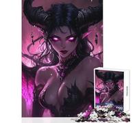 Puzzle da 1000 pezzi per adulti Succube Demone alato giocattoli antistress ottimo regalo per i giochi gioco pratico impegnativo da completare dimensioni 50x75cm