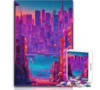 Puzzle da 1000 pezzi per adulti sulla città di San Francisco, attività cognitiva e di apprendimento ludico, regalo perfetto per sorprese gioiose, dimensioni 38x52cm