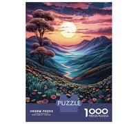 Puzzle Da 1000 Pezzi Per Adulti Sunset Mountain Valley Puzzle Per Adulti Giochi Rilassanti Vacanza A Casa Passatempo Difficile E Stimolante 38x26cm/1000pcs