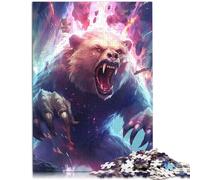Puzzle da 1000 pezzi per adulti Super Power Bear Puzzle gioco pratico antistress sfida difficile 50 x 74,9 cm per adolescenti dai 14 anni in su