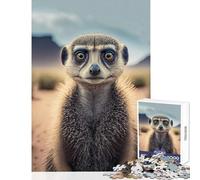 Puzzle da 1000 pezzi per adulti suricato che ti guarda giocattolo educativo regalo per donne e uomini giochi per famiglie allena il cervello e le mani dimensioni 38x26cm