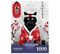 Puzzle Da 1000 Pezzi Per Adulti Sushi Cat - Ruby Art Puzzle Per Adulti Giochi Rilassanti Regali Per Donne Divertimento A Casa Attività, 70x50cm/1000pcs