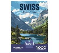 Puzzle Da 1000 Pezzi Per Adulti Swiss National Park Puzzle Per Adulti Giochi Per Famiglie Sfida Difficile Regali Unici Per Compleanno E Natale 38x26cm/1000pcs