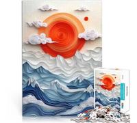 Puzzle da 1000 pezzi per adulti Taglio di carta della sinfonia del tramonto Gara di velocità delle mani offerte come regali per tutta la famiglia 52x38cm