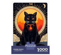 Puzzle Da 1000 Pezzi Per Adulti Tarot Protector Cat Puzzle Per Adulti Giochi Divertenti Regali Per Donne Aiuta L'esercizio Del Cervello 70x50cm/1000pcs