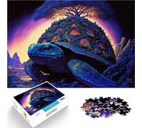 Puzzle da 1000 pezzi per adulti Tartaruga della natura fantastica Gioco a quiz Ogni pezzo è unico - Gioco divertente e stimolante per tutta la famiglia 75x50cm