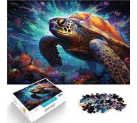Puzzle da 1000 pezzi per adulti tartaruga marina rompicapo è ideale come regalo per tutta la famiglia 50 x 74,9 cm per adolescenti dai 14 anni in su