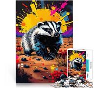 Puzzle da 1000 pezzi per adulti Tasso al tramonto nel deserto giocattoli educativi per l'apprendimento offerte come regali per tutta la famiglia 75x50cm