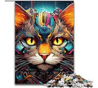Puzzle da 1000 pezzi per adulti Tech Cat Puzzle difficili per adulti Gioco educativo e divertente per interni per l'arredamento della casa (dimensioni 50x75cm)