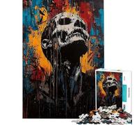 Puzzle da 1000 pezzi per adulti tema Agonia e Risveglio opera d'arte espressionista contemporanea puzzle per adolescenti giocattolo decorativo da parete perfetto per gli appassionati di videogiochi